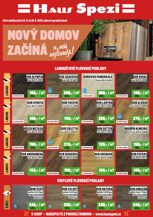 Akční leták Haus Spezi